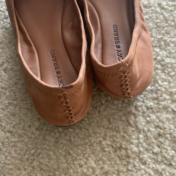 Lucky Brand Emmie cognac ballet flat size 7.5 - Picture 5 of 5